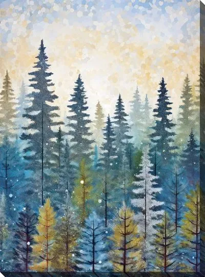 Картина маслом Сосны №23
