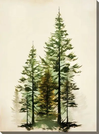 Картина маслом Сосны №26