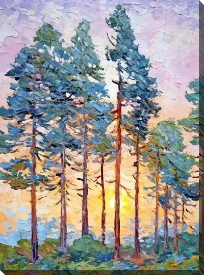 Картина маслом Сосны №28