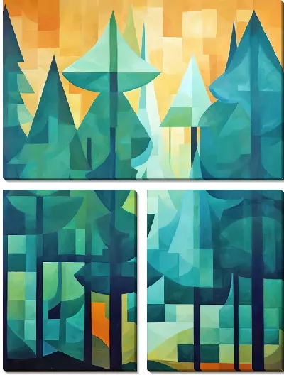 Модульная картина Сосны №30