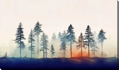 Картина маслом Сосны №31