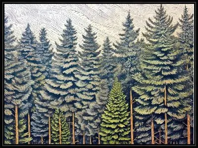 Картина Сосны №34