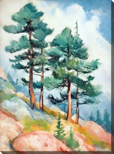 Картина маслом Сосны №37