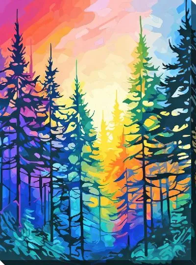 Картина маслом Сосны №39