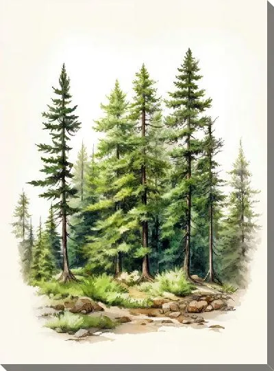 Картина маслом Сосны №41