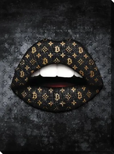 Картина маслом Арт губы №30