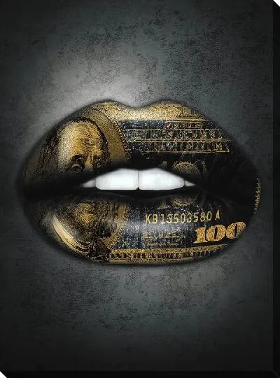 Картина маслом Арт губы №32