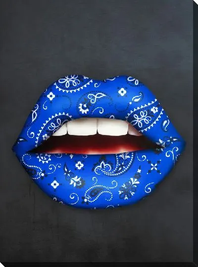 Картина маслом Арт губы №35