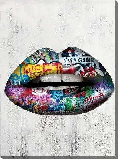 Картина маслом Арт губы №38