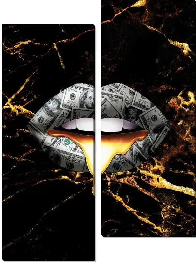 Модульная картина Арт губы №39