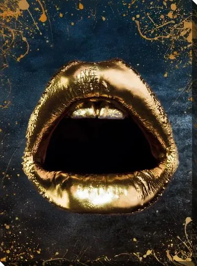 Картина маслом Арт губы №40