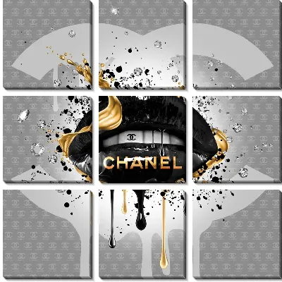 Модульная картина Арт губы №41