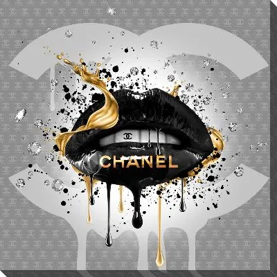 Картина маслом Арт губы №41