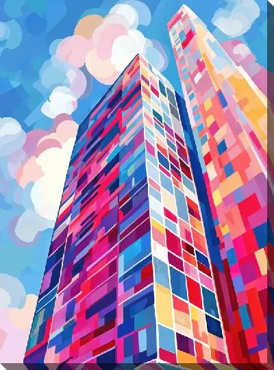Картина маслом Небоскрёбы №51