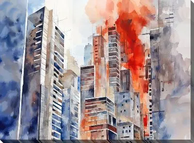 Картина маслом Небоскрёбы №61