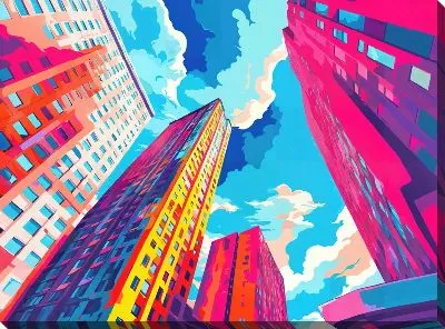 Картина маслом Небоскрёбы №71