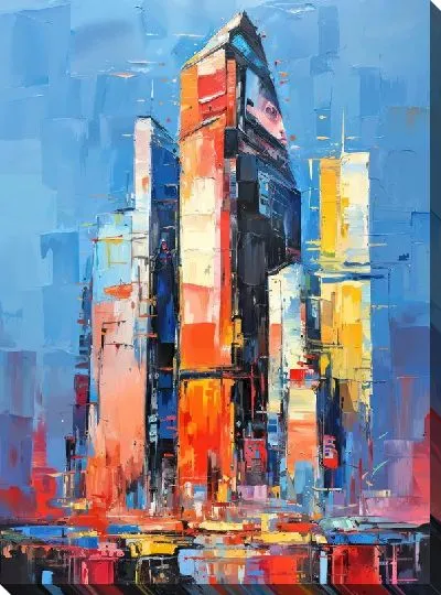 Картина маслом Небоскрёбы №81