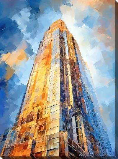 Картина маслом Небоскрёбы №91