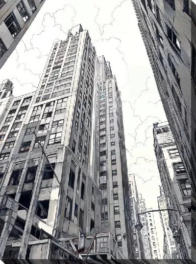 Картина маслом Небоскрёбы №101