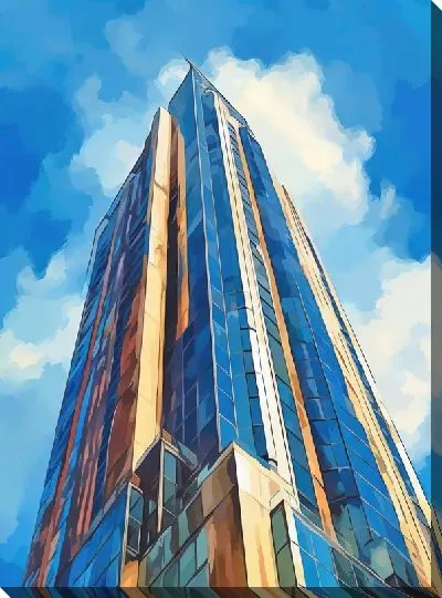 Картина маслом Небоскрёбы №121