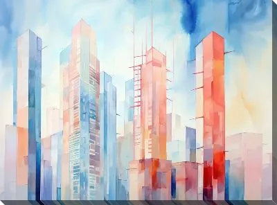 Картина маслом Небоскрёбы №131