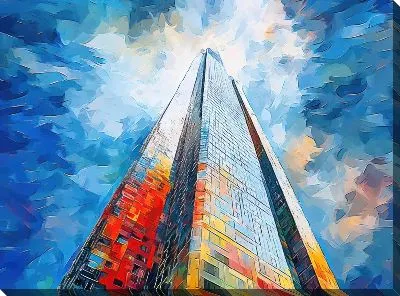 Картина маслом Небоскрёбы №151