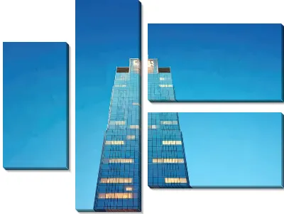 Модульная картина Небоскрёбы №161