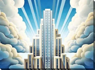 Картина маслом Небоскрёбы №181