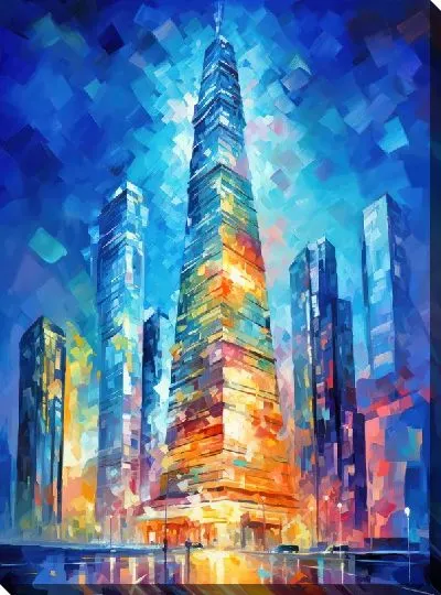 Картина маслом Небоскрёбы №191