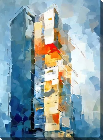 Картина маслом Небоскрёбы №201