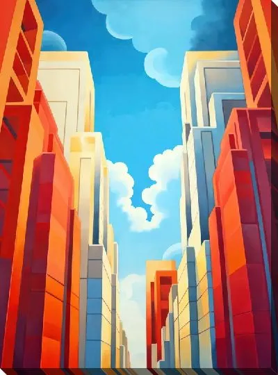 Картина маслом Небоскрёбы №221