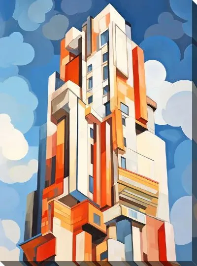 Картина маслом Небоскрёбы №261