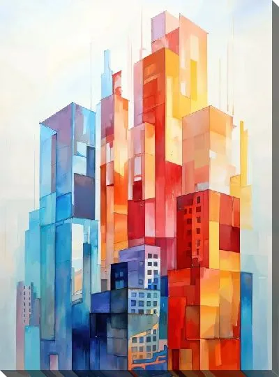Картина маслом Небоскрёбы №281