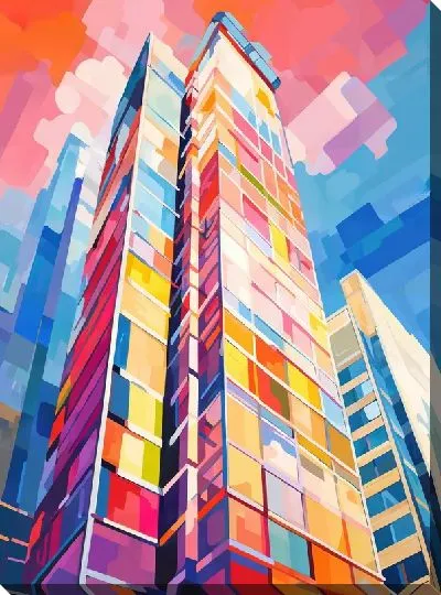 Картина маслом Небоскрёбы №321