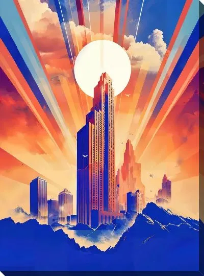 Картина маслом Небоскрёбы №331