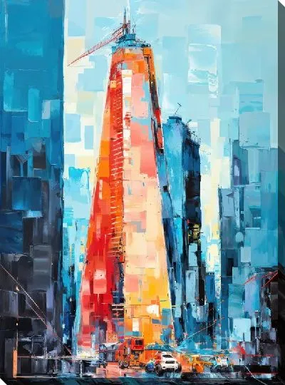 Картина маслом Небоскрёбы №35
