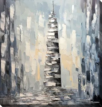 Картина маслом Небоскрёбы №36