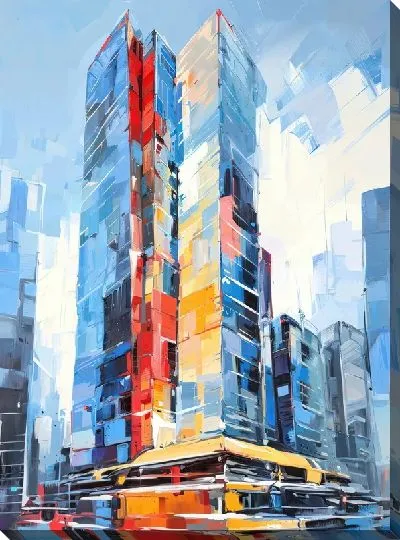 Картина маслом Небоскрёбы №37