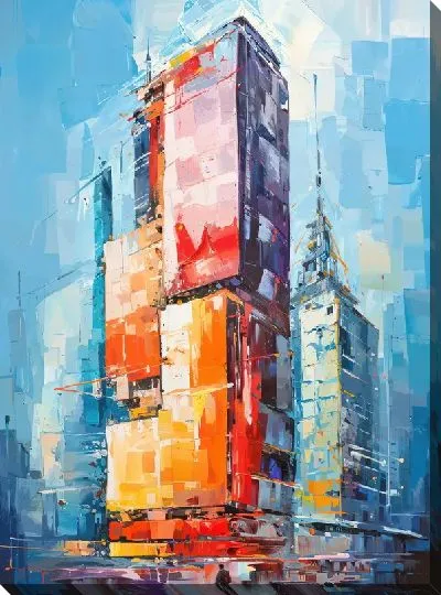 Картина маслом Небоскрёбы №38