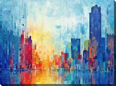 Картина маслом Небоскрёбы №40