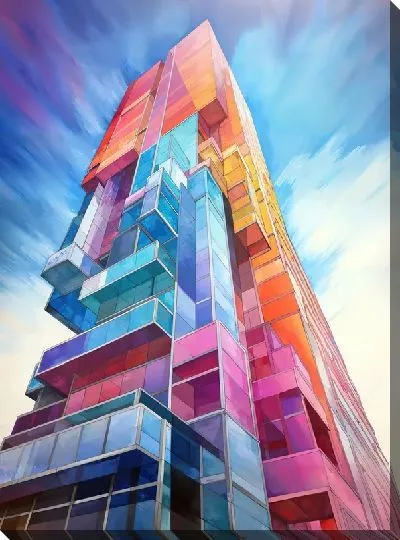 Картина маслом Небоскрёбы №43