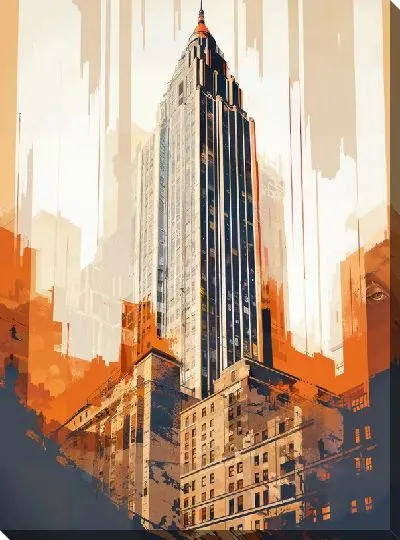 Картина маслом Небоскрёбы №46