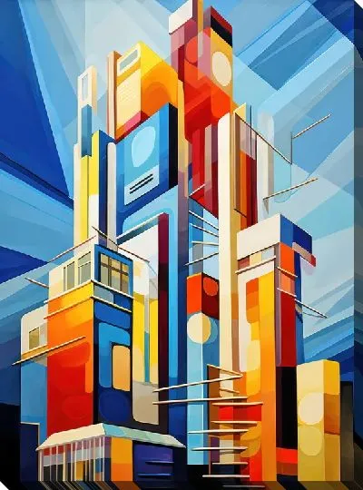 Картина маслом Небоскрёбы №52