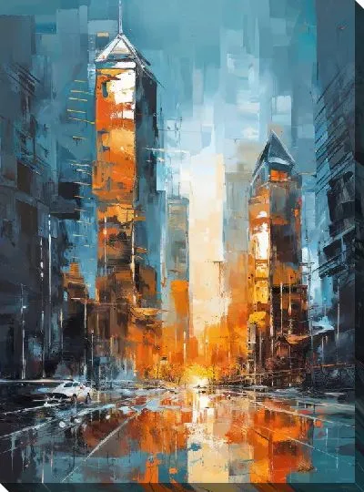 Картина маслом Небоскрёбы №53