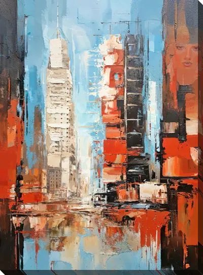 Картина маслом Небоскрёбы №55