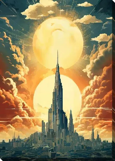 Картина маслом Небоскрёбы №56