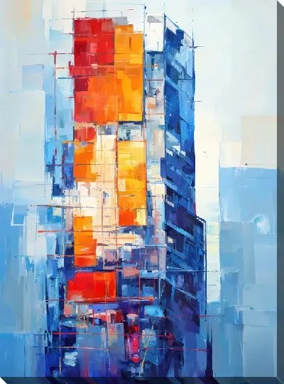 Картина маслом Небоскрёбы №58