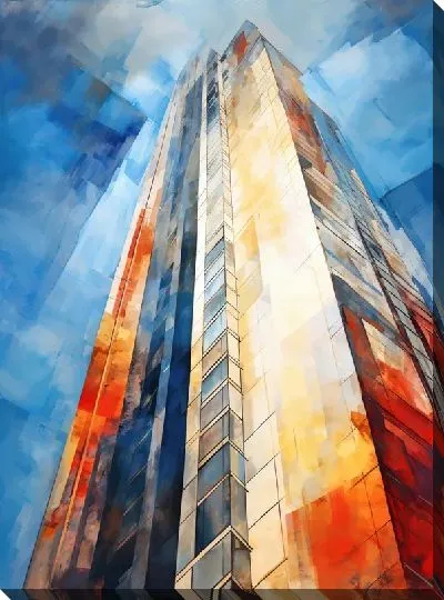 Картина маслом Небоскрёбы №60