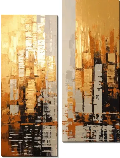 Модульная картина Небоскрёбы №611
