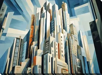 Картина маслом Небоскрёбы №62
